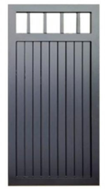 Single WINDOW TOP SOLID Swing Pedestrian Gate