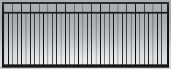 Single FLAT TOP Sliding Rod Gate