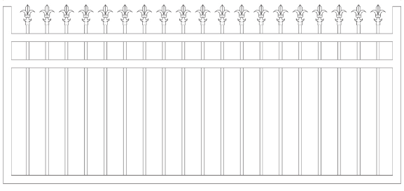 Single SPEAR TOP Sliding Rod Gate