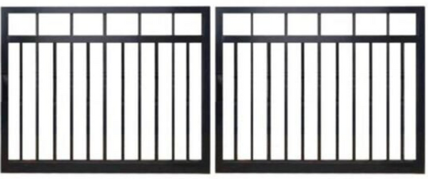 Double FLAT TOP Swing Rod Gate