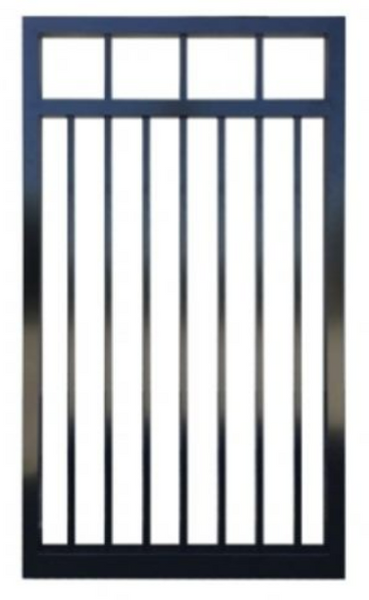 Single FLAT TOP Swing Rod Pedestrian Gate